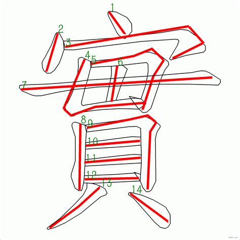 筆畫14的字|14劃的字 14畫的字